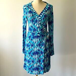 Tart - Size small - long sleeve blue tie dress